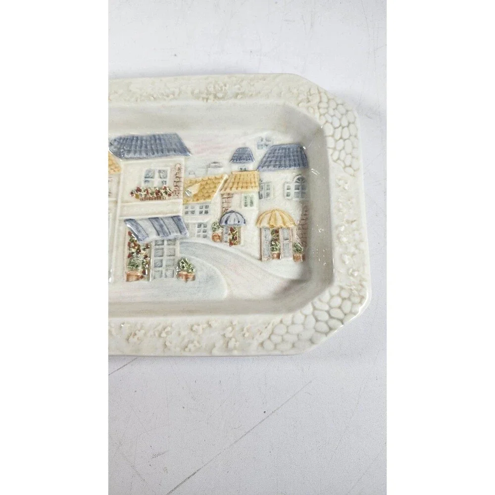 Croscill Village Square Soap Dish Bathroom Accessory New With Tag Multi Use